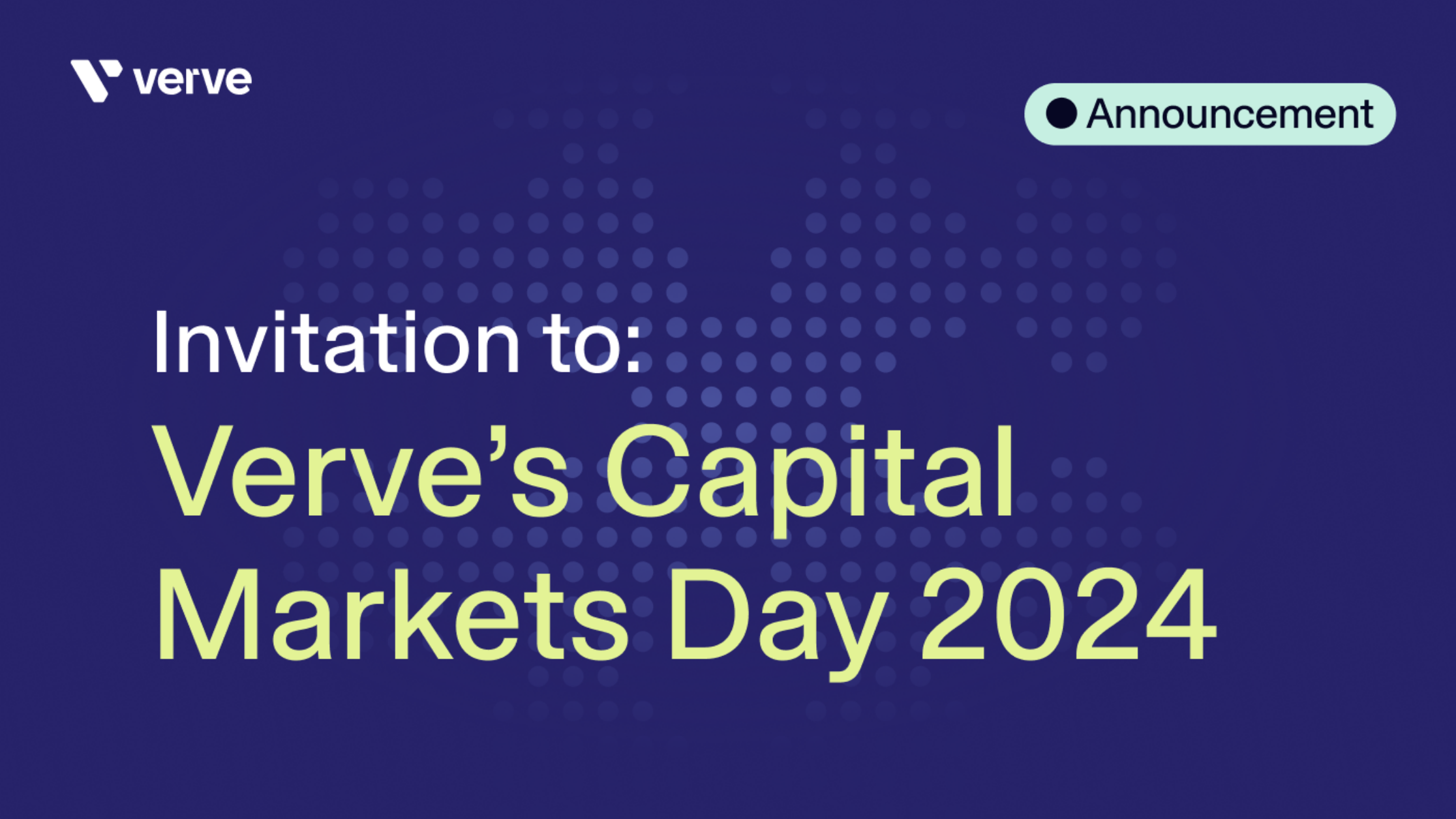 Verve Group SE: Invitation to Verve Group’s Capital Markets Day 2024